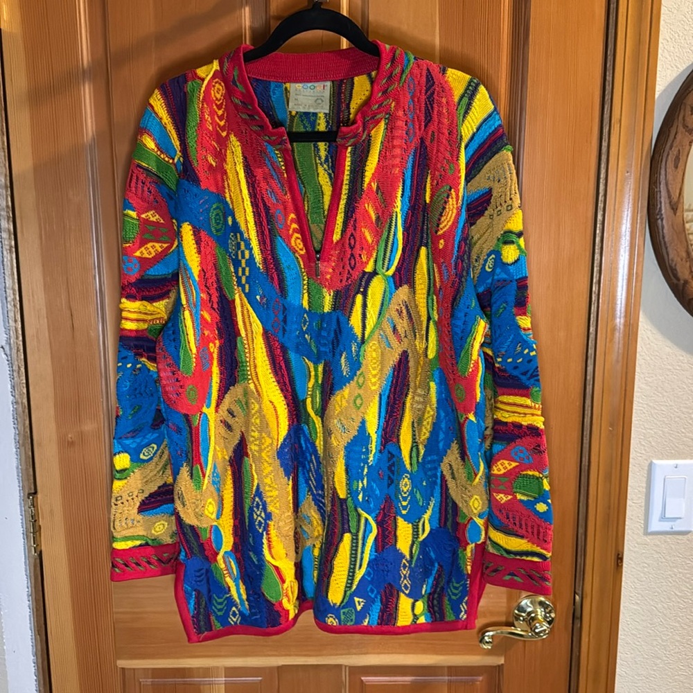 Men’s Authentic Vintage Primary-Colors Coogi in perfect condition-M